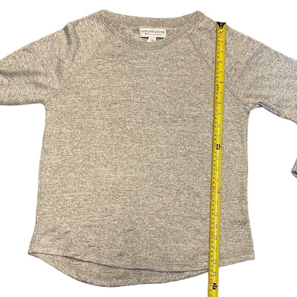 Live Love Lounge Heather Gray Lounge Shirt Size Small - Picture 4 of 4